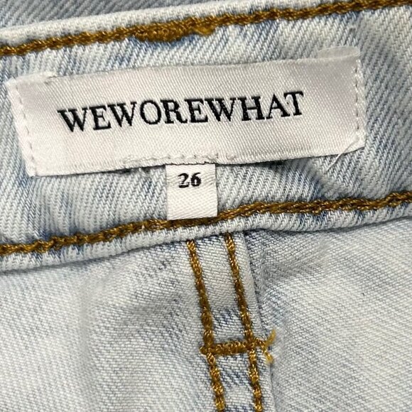 WeWoreWhat 26 Jean Denim Blue Casual Americana Coastal - Picture 3 of 4